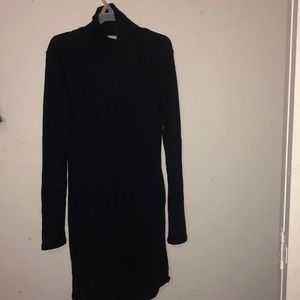 Navy Blue Fitted Dress